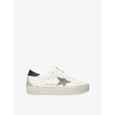 Golden Goose Womens  Hi Star 10321 Leather Low-top Trainers In White/oth