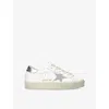 Golden Goose Womens  Hi Star 10449 Leather Low-top Trainers In White/oth