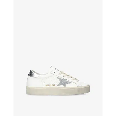 Golden Goose Womens  Hi Star 10449 Leather Low-top Trainers In White/oth