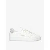 Golden Goose White And Silver Leather Pure Star Sneakers In White/oth