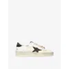 Golden Goose White Stardan Leather Sneakers In White/oth