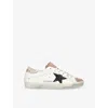 Golden Goose Deluxe Brand Women Super-star Classic With List Low-top Leather Sneakers In White/oth