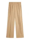 Golden Goose Womens Wool Gabardine Pants In Sand In Nude & Neutrals