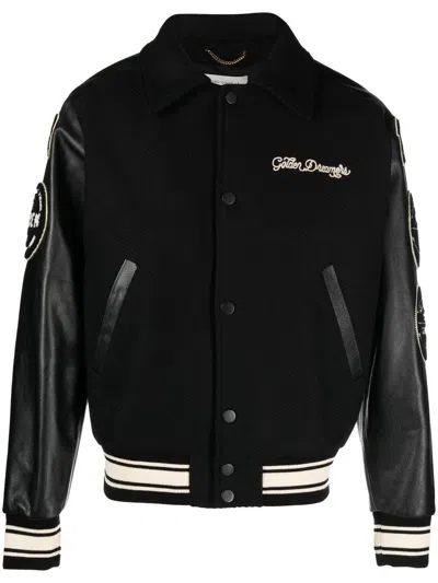 GOLDEN GOOSE GOLDEN GOOSE WOOL AND LEATHER BOMBER JACKET