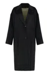 Golden Goose Wool And Mohair Coat In Black
