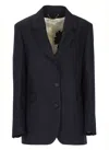 Golden Goose Wool Blazer In Black