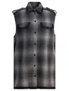 Golden Goose Wool-blend Chemisier Dress Dresses Grey In Gray
