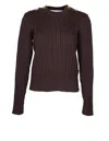Golden Goose Brown Wool Blend Sweater In Brown