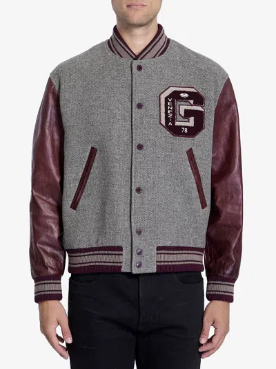 Golden Goose Journey Virgin Wool Bomber Jacket In Grey