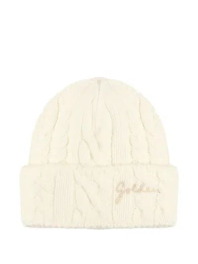 Golden Goose Wool Cable-knit Beanie In Neutral