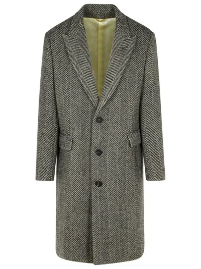Golden Goose Wool Coat In Gray