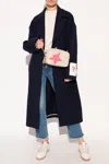 Golden Goose Wool Coat In Navy Blue