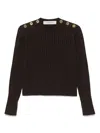 Golden Goose Brown Wool Blend Sweater In Brown