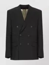 Golden Goose Black Wool Double-breasted Jacket In Black