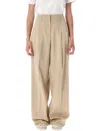 Golden Goose Wool Formal Trousers In Nude