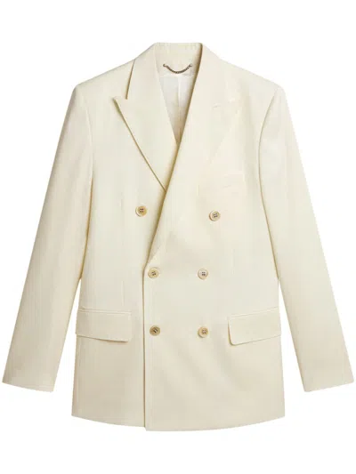 Golden Goose Wool-gabardine Blazer In Neutrals