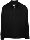 Golden Goose Black Jacket With Classic Collar And Long Sleeves