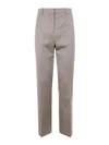Golden Goose Relaxed Wool Straight Leg Pants In Brown