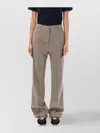 Golden Goose Relaxed Wool Straight Leg Pants In Brown