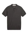Golden Goose Wool Polo Shirt In Black