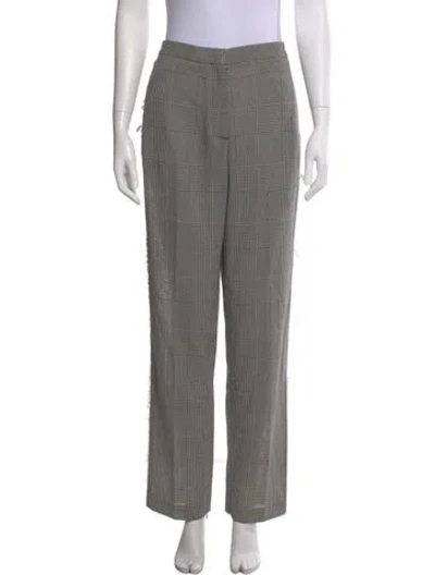 Pre-owned Golden Goose Wool Straight Leg Pants In Gray