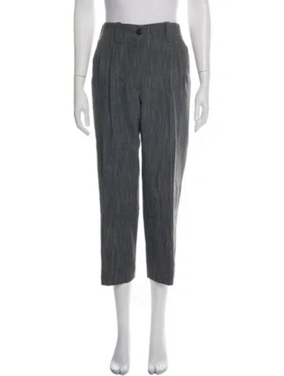 Pre-owned Golden Goose Wool Straight Leg Pants In Grey