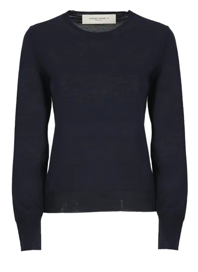 Golden Goose Wool Sweater In Blue