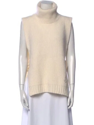 Pre-owned Golden Goose Wool Turtleneck Sweater In Neutral