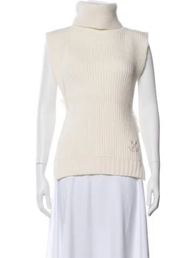 Pre-owned Golden Goose Wool Turtleneck Sweater In Neutral