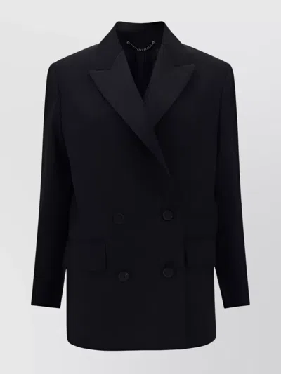 Golden Goose Wool Tuxedo Blazer Jacket In Black