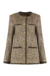 Golden Goose Wool Tweed Jacket In Multi