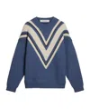 Golden Goose Jacquard Wool Sweater With Cream-colored Pattern Clothing In Blue