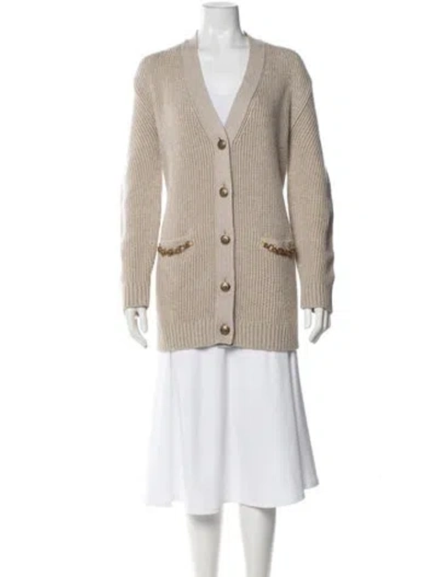 Pre-owned Golden Goose Wool V-neck Sweater In Multi