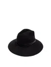 Golden Goose Wool Wide-brimmed Hat In Black