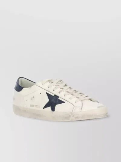 GOLDEN GOOSE WORN LEATHER LOW TOP SNEAKERS