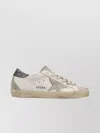 Golden Goose Super-star Glitter-heel Leather Sneakers