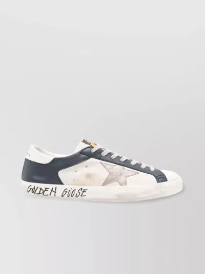 Golden Goose Worn-out Star Patch Low Top Sneakers In White
