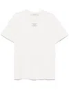 Golden Goose White Crewneck T-shirt With Logo Detail On The Front In White