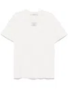 Golden Goose White Crewneck T-shirt With Logo Detail On The Front In White