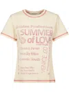 Golden Goose Ws T-shirt In Shortbread/haute Red