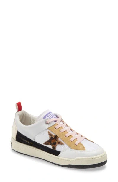 Golden Goose Yeah! Sneaker In White Leather/black Leather