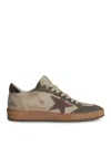 Golden Goose Ball Star Beige Leather Sneakers In Beige