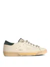 Golden Goose Super Star Leather Upper Toe And Tongue Suede Heel Sneakers Grey