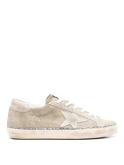 Golden Goose Leather Sneakers In White