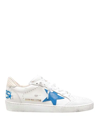 GOLDEN GOOSE BALLSTAR SNEAKERS IN WHITE LEATHER