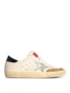 Golden Goose White Leather Sneakers In White
