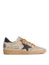 Golden Goose Mens Ball-star In Grey Suede