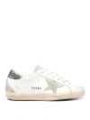 Golden Goose Glitter Effect White Sneakers In Gris