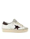Golden Goose Starry Sneakers With Glitter Heel Tab In Brown
