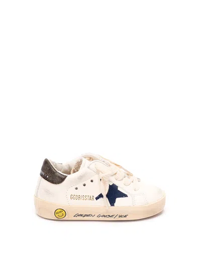 Golden Goose Kids' `super-star` Sneakers In Brown